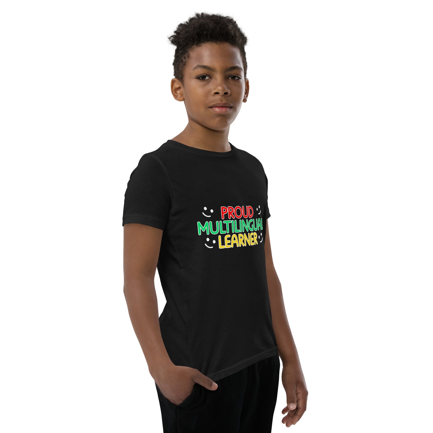 Proud Multilingual Youth Short Sleeve T-Shirt