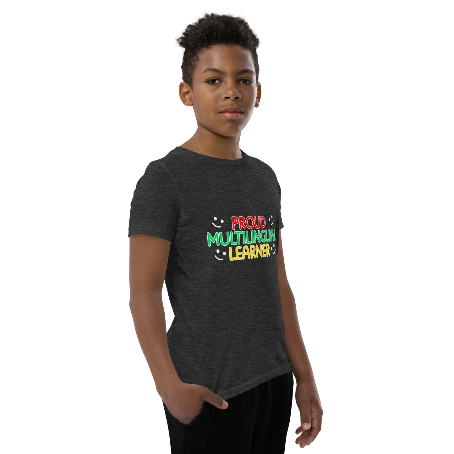 Proud Multilingual Youth Short Sleeve T-Shirt