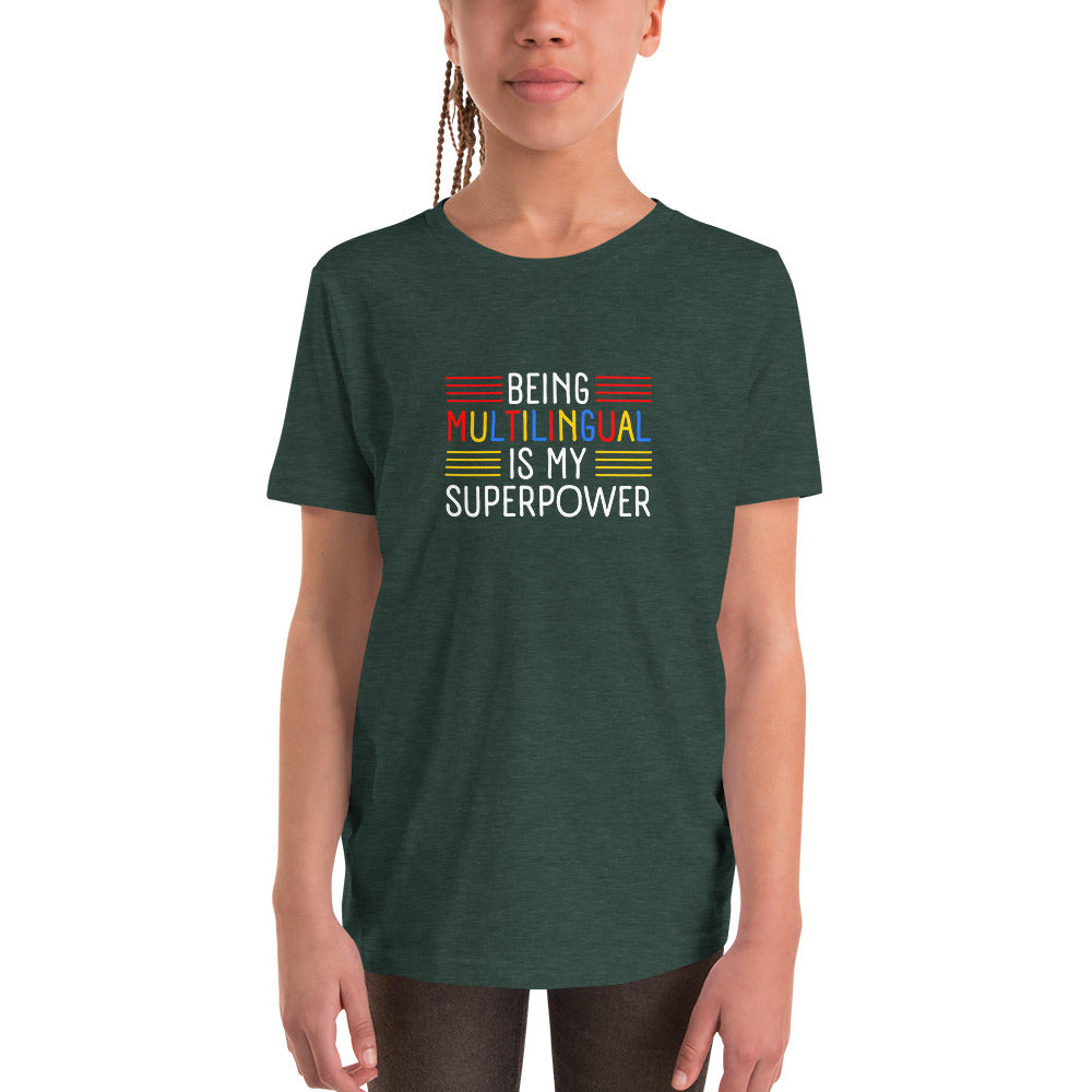Multilingual Superpower Youth T-Shirt
