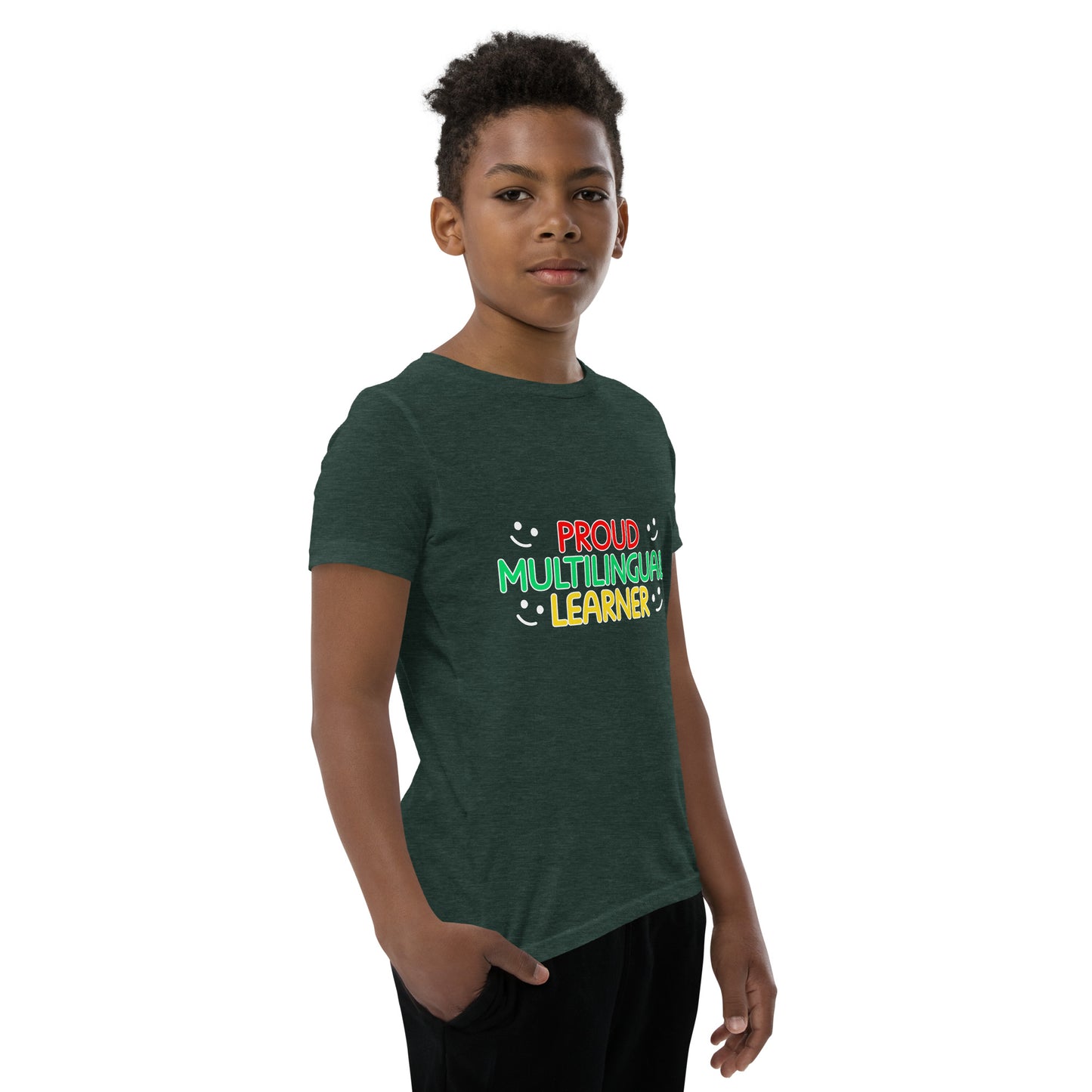 Proud Multilingual Youth Short Sleeve T-Shirt