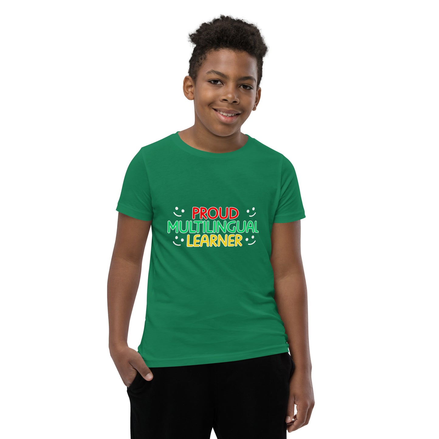 Proud Multilingual Youth Short Sleeve T-Shirt
