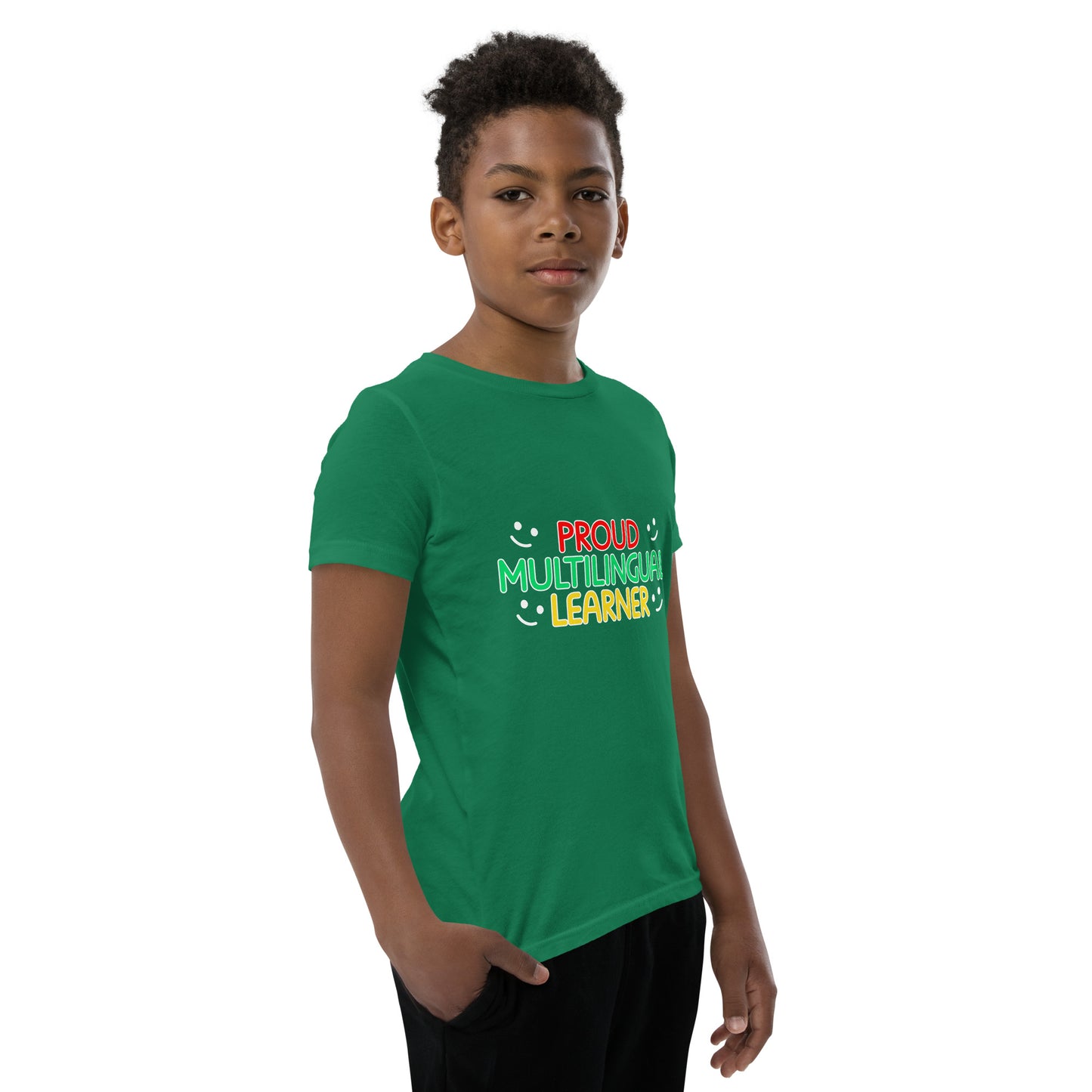Proud Multilingual Youth Short Sleeve T-Shirt