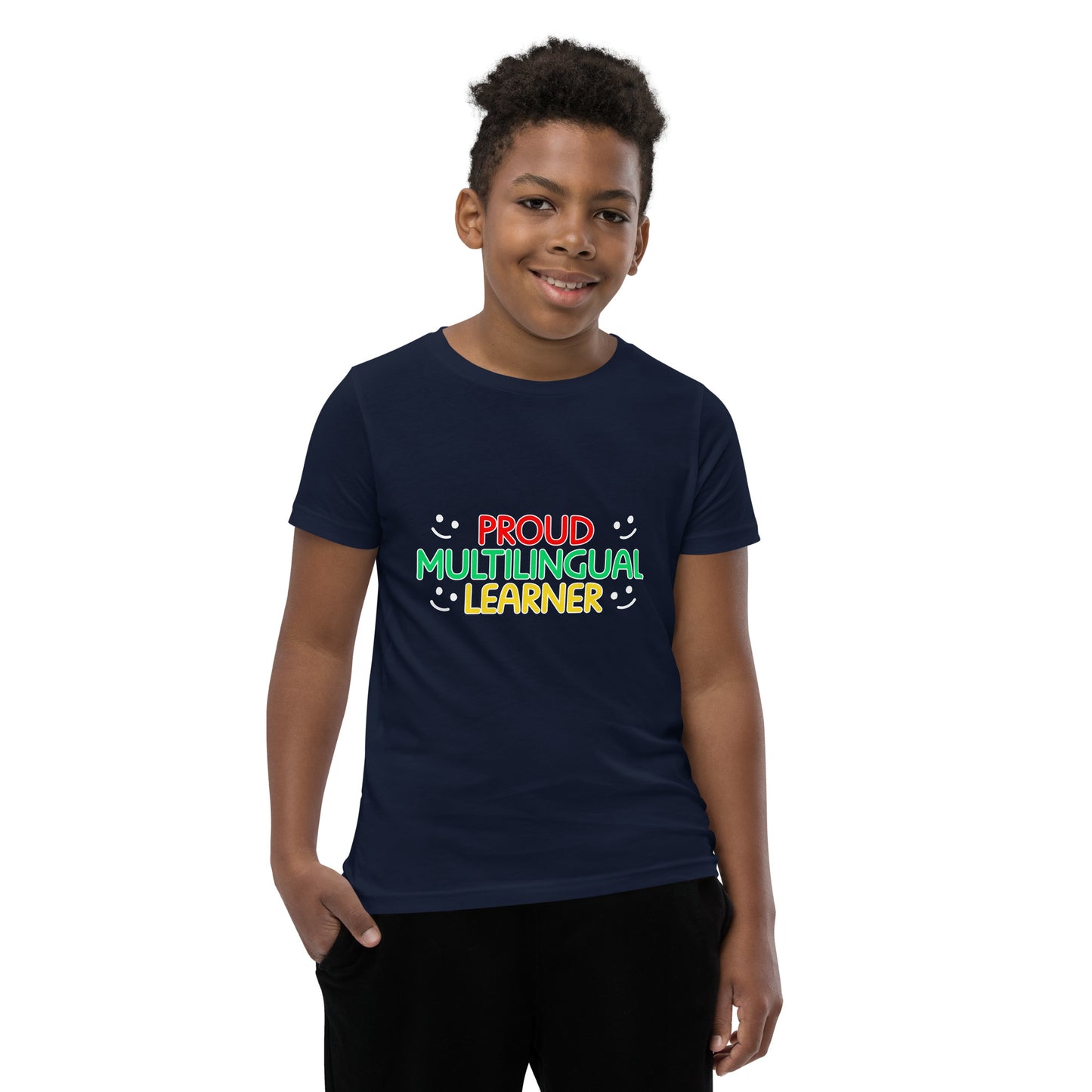 Proud Multilingual Youth Short Sleeve T-Shirt