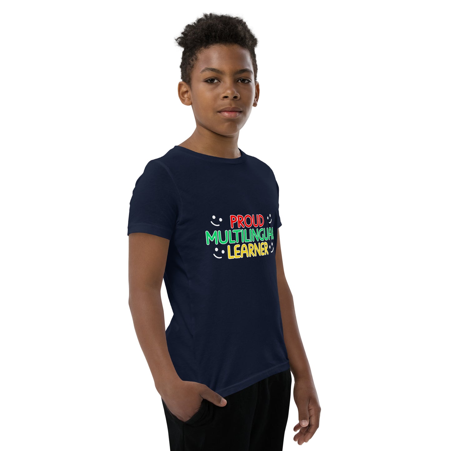 Proud Multilingual Youth Short Sleeve T-Shirt