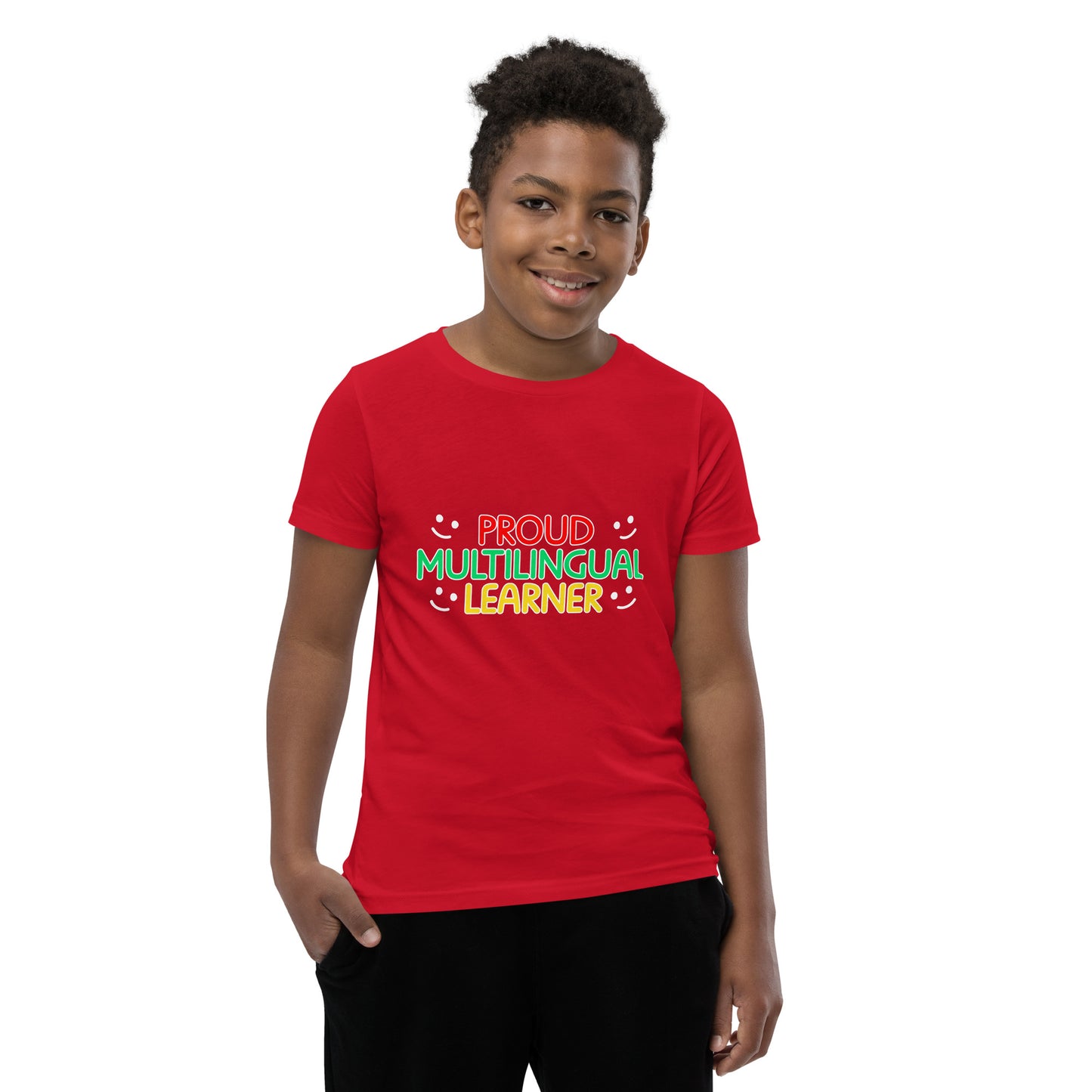 Proud Multilingual Youth Short Sleeve T-Shirt