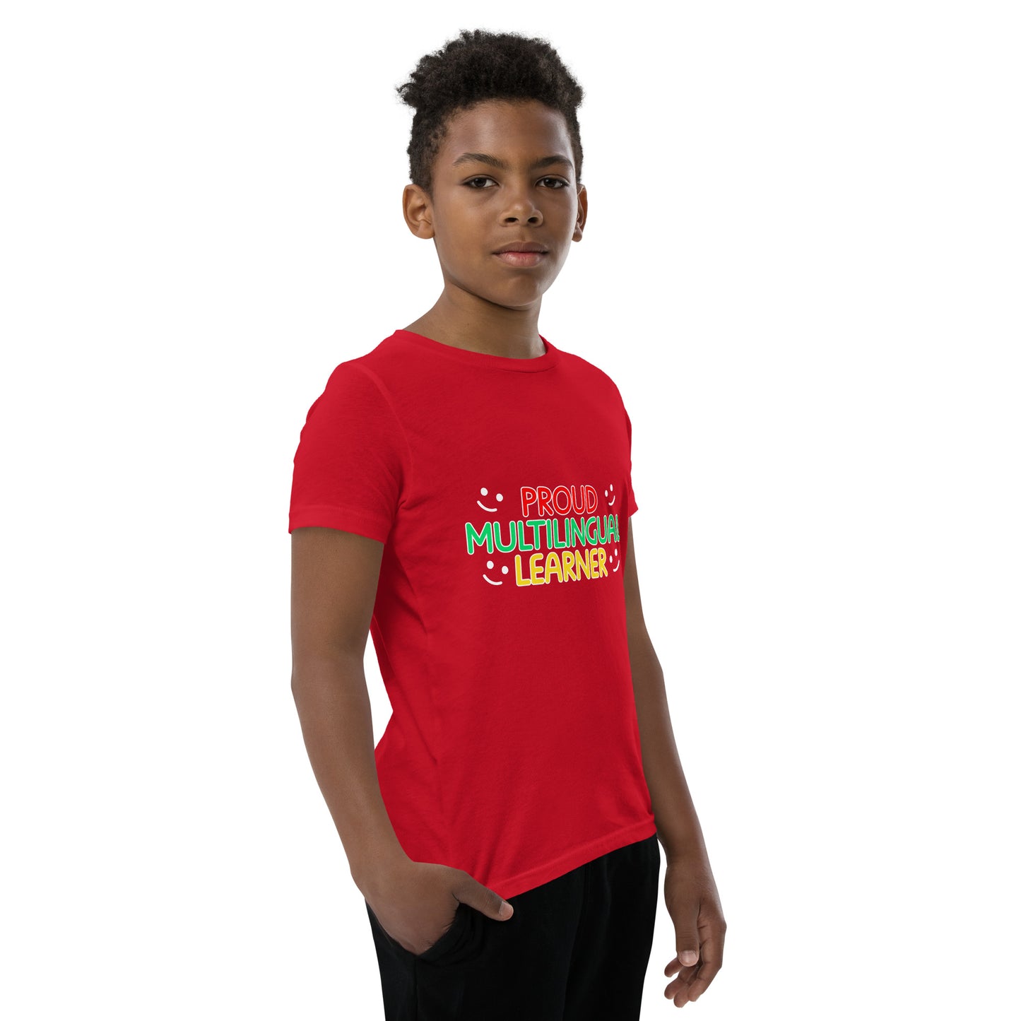 Proud Multilingual Youth Short Sleeve T-Shirt