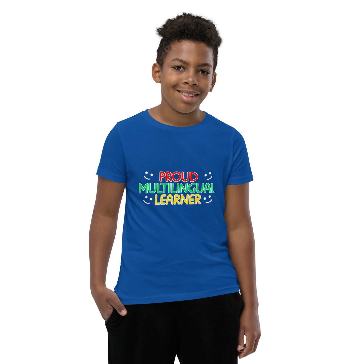 Proud Multilingual Youth Short Sleeve T-Shirt