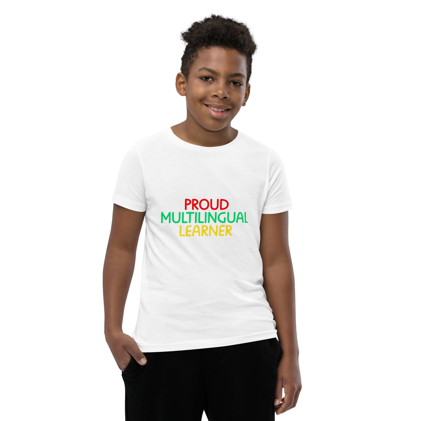 Proud Multilingual Youth Short Sleeve T-Shirt