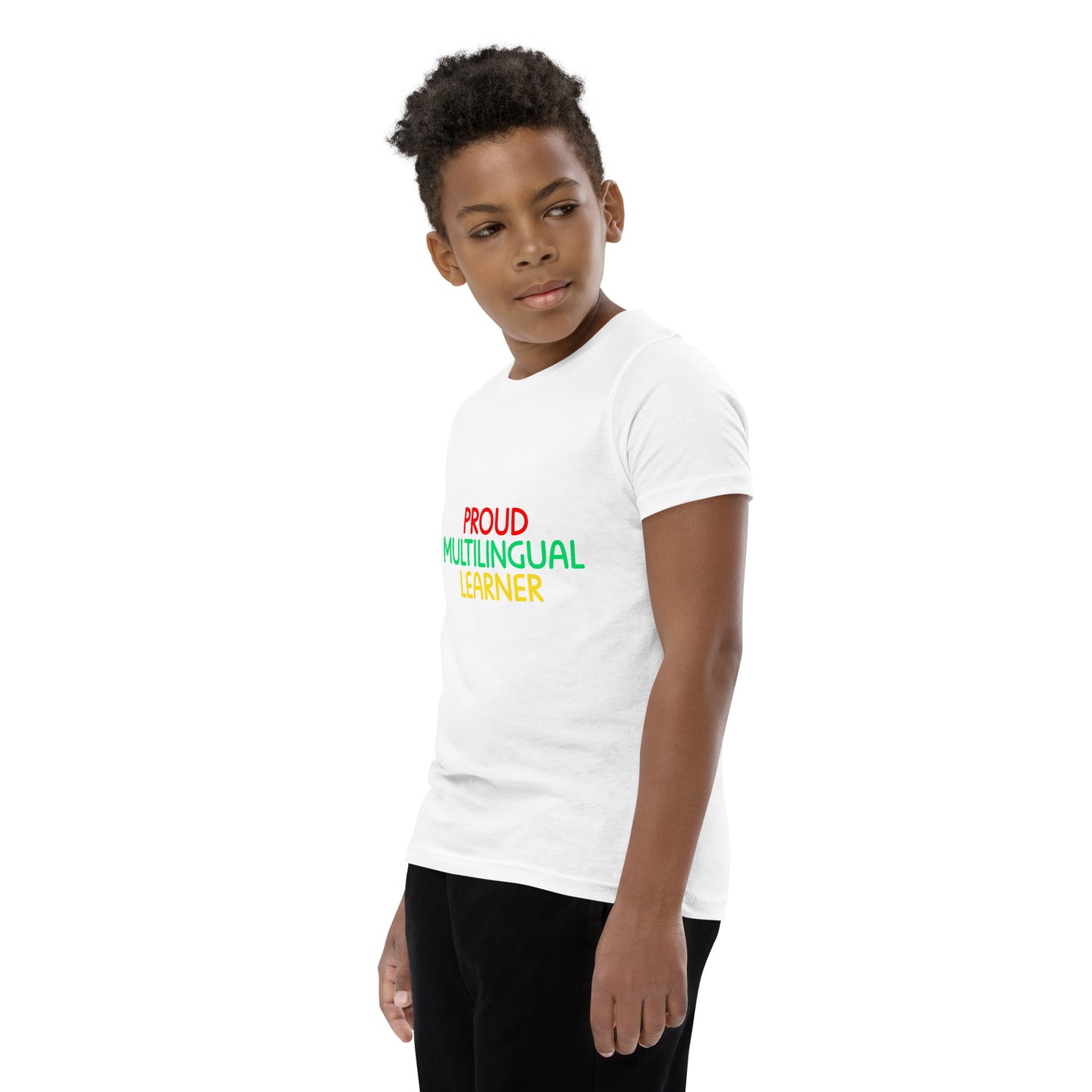 Proud Multilingual Youth Short Sleeve T-Shirt