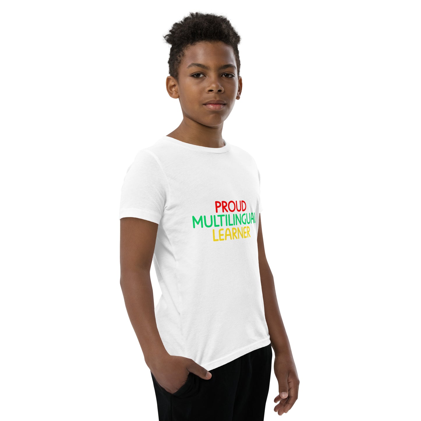 Proud Multilingual Youth Short Sleeve T-Shirt