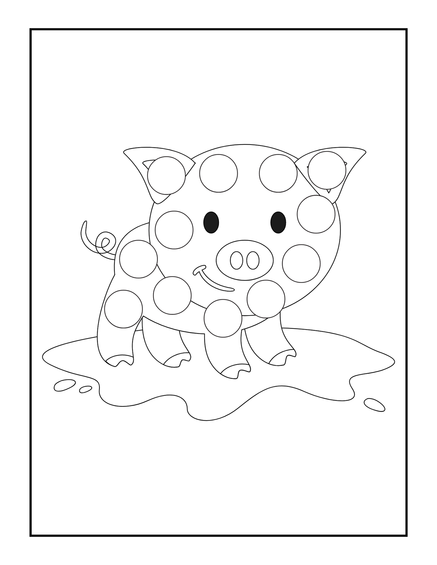 Libro de actividades de animales con marcador de puntos (imprimible)
