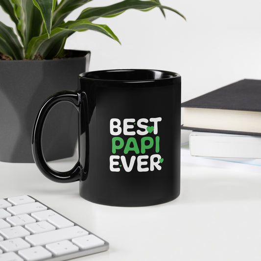 Best PAPI Ever Black Glossy Mug