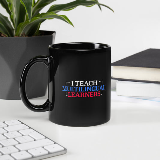 Multilingual learner Black Glossy Mug