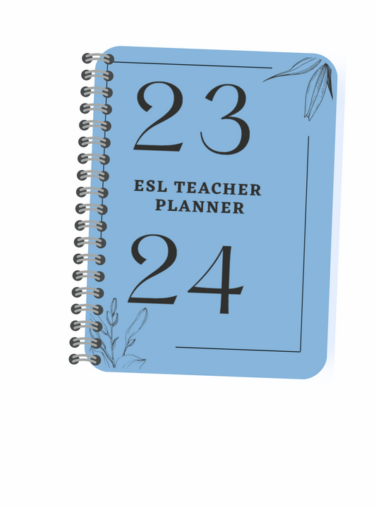 ESL Teacher Planner 2023 - 2024 (PDF Blue)