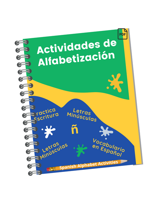 Actividad del Libro de Aprendizaje del Alfabeto Español (Edición PDF en Español)
