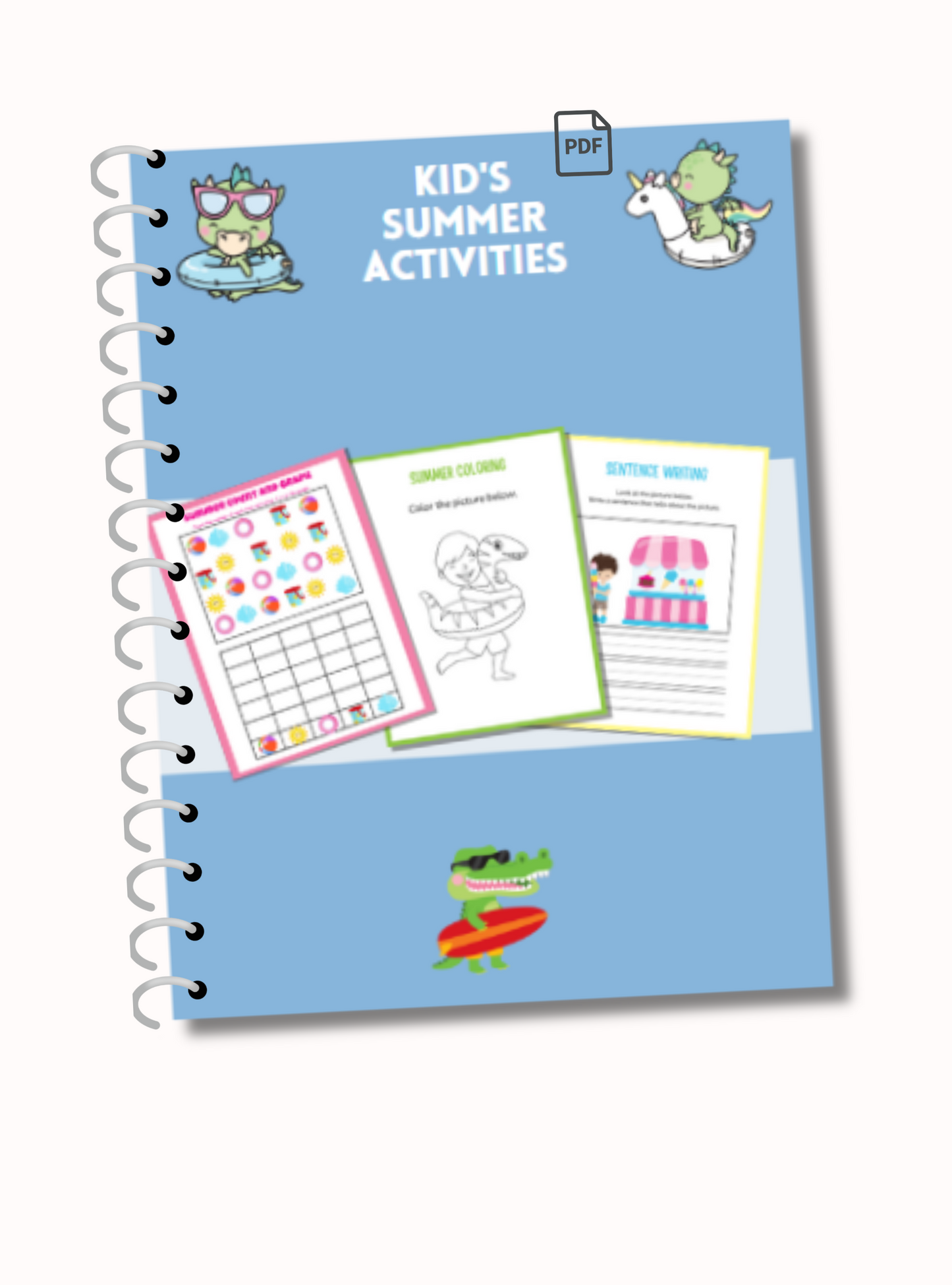 Kid's Summer Activity Book  (Printable)