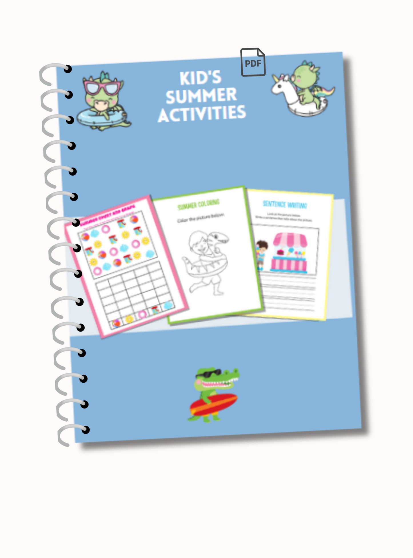 Libro de actividades de verano para niños (imprimible)