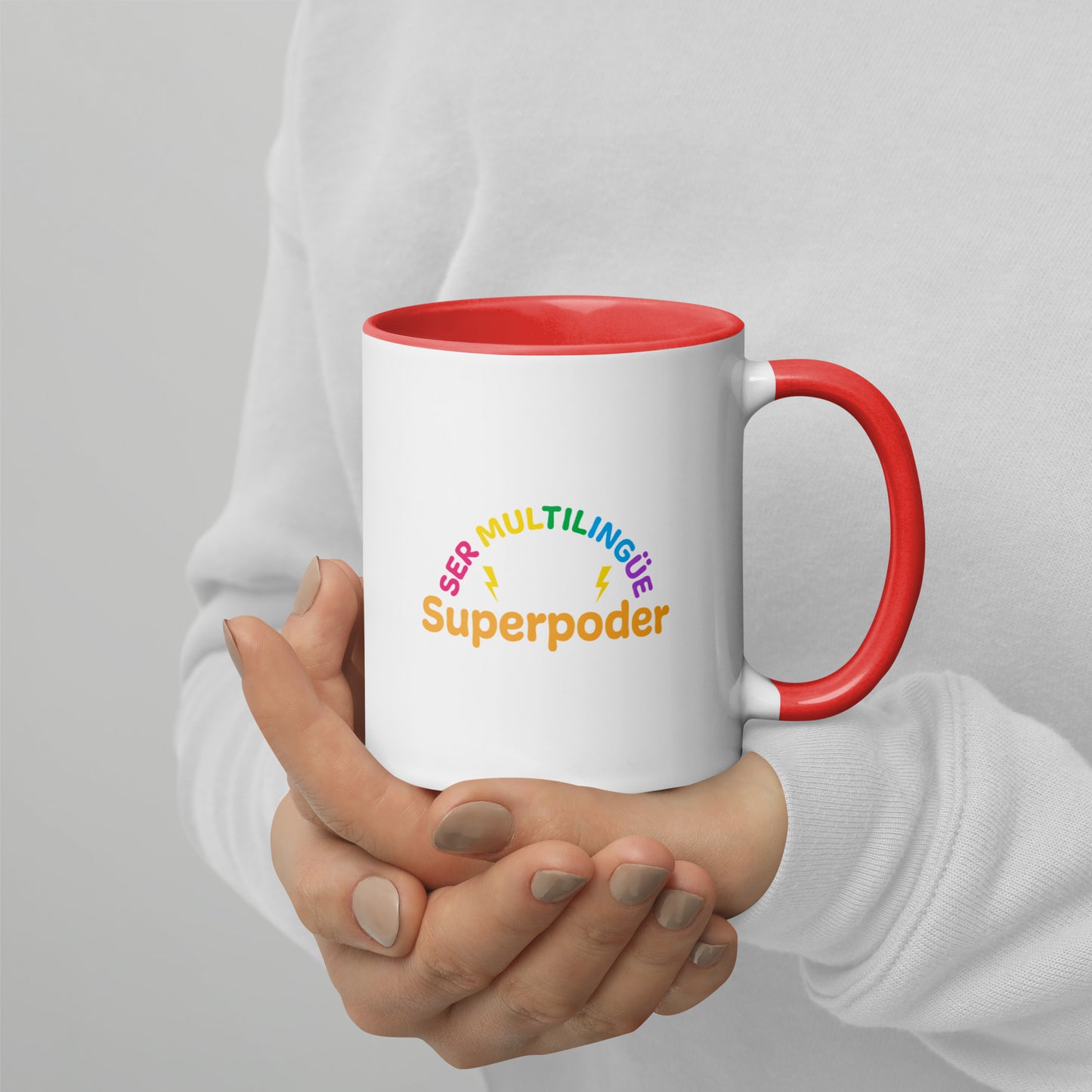 Superpoder  Mug with Color Inside