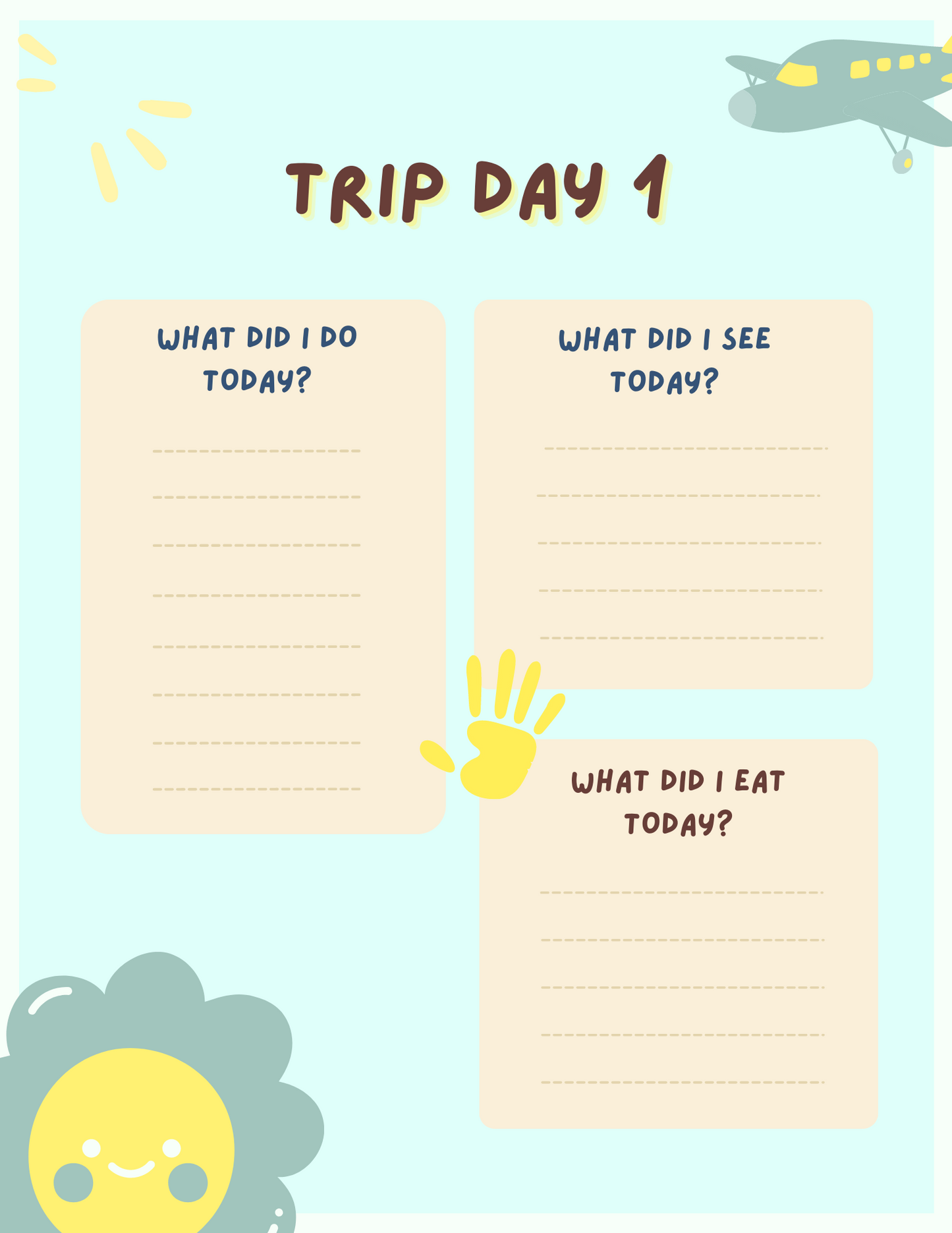 Kids’ Travel Journal with Prompts (Printable)