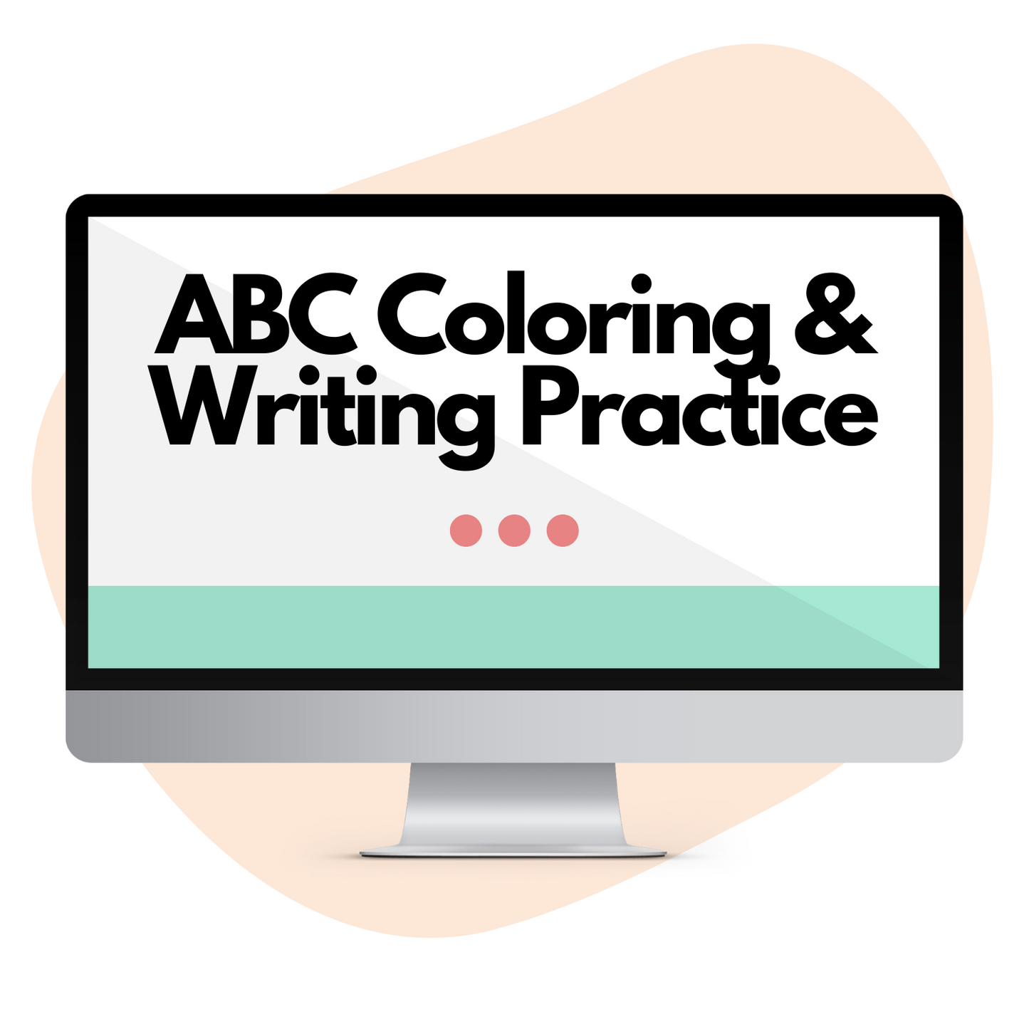 Práctica de colorear y escribir ABC para niños 