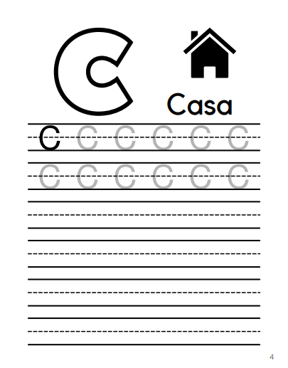 Spanish Alphabet Learning Book Activity (PDF)