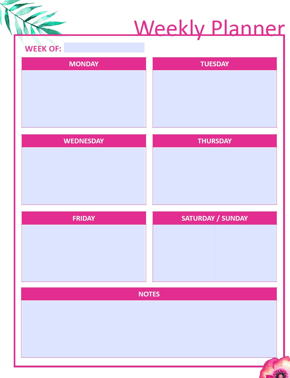 Productivity Digital Planner (UnDated)