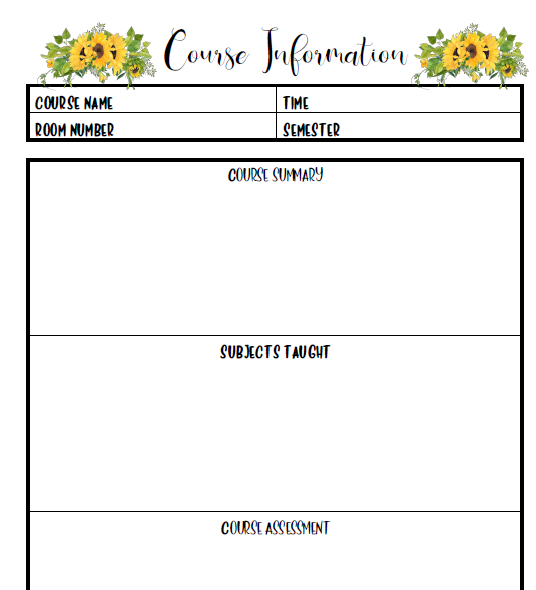 Student Planner (Digital Undated )