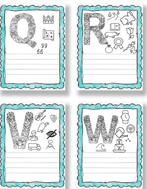 ABC Coloring Pages & Name Game for Kids (Printable)
