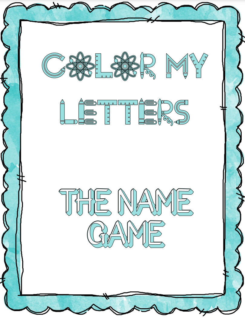 ABC Coloring Pages & Name Game for Kids (Printable)