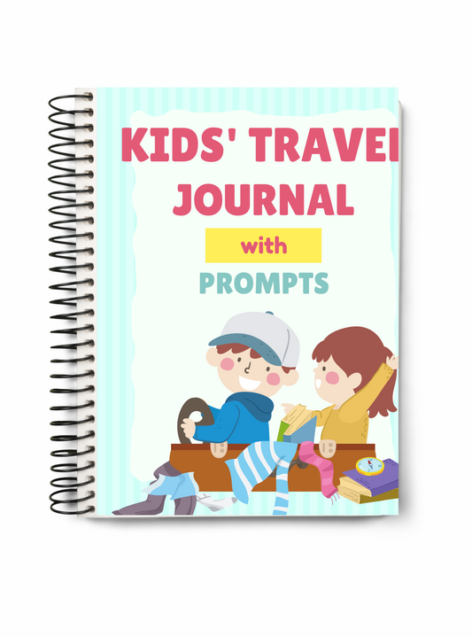 Diario de viaje para niños con indicaciones (imprimible)