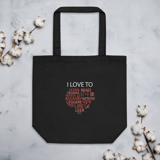 I Love To Read Eco Tote Bag