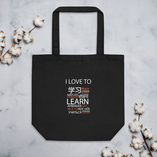 I Love To Learn Eco Tote Bag