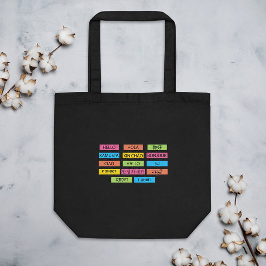 Multilingual Word Wall Eco Tote Bag