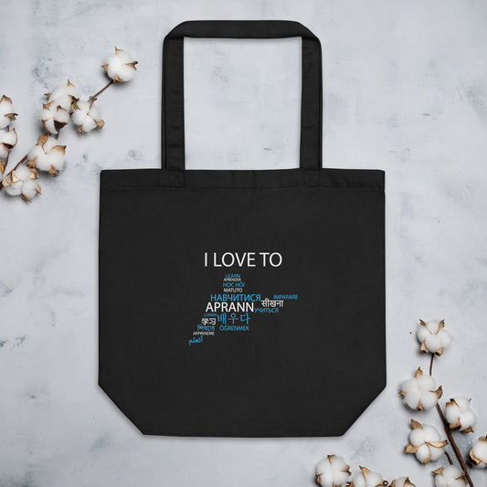 I Love To Learn Eco Tote Bag