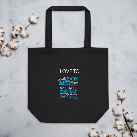 I Love To Learn Eco Tote Bag