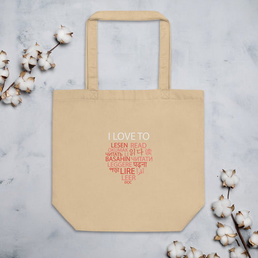 I Love To Read Eco Tote Bag