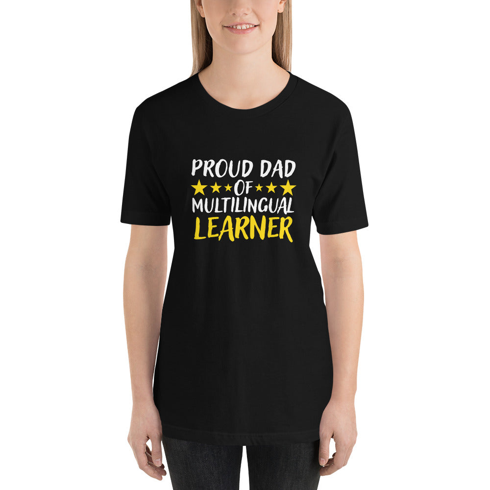 Camiseta de papá de estudiante multilingüe