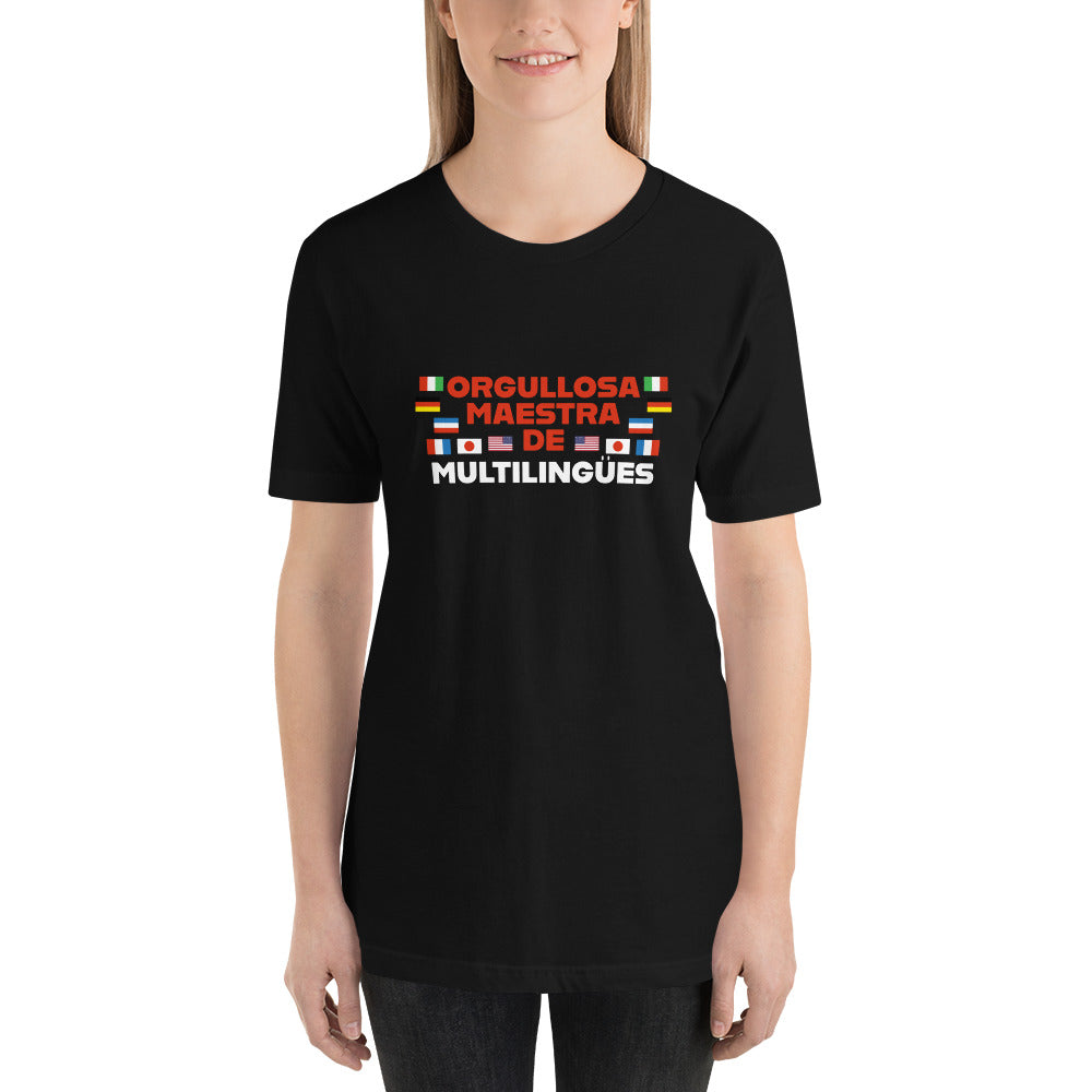 Orgullosa Maestra De Multilingues t-shirt